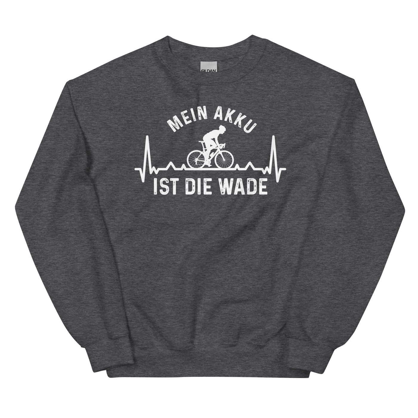 Mein Akku Ist Die Wade 3 - Sweatshirt (Unisex) fahrrad xxx yyy zzz Dark Heather