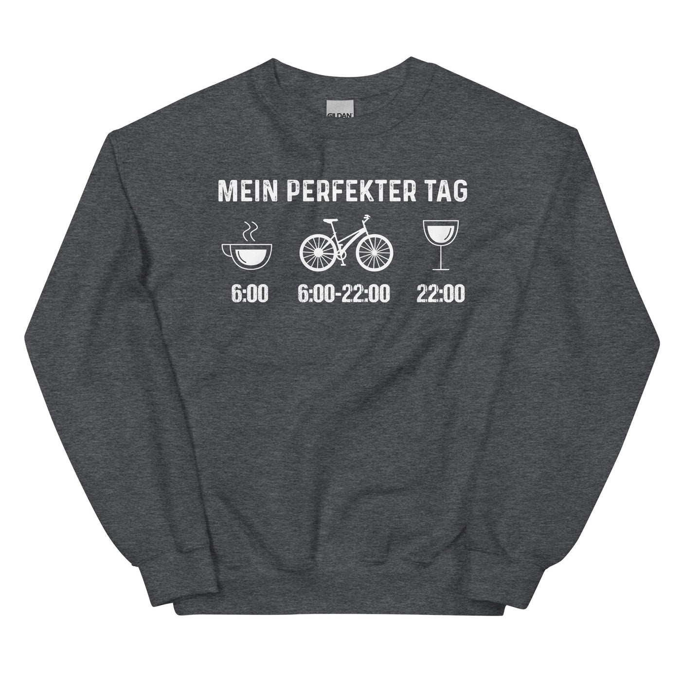 Mein Perfekter Tag - Sweatshirt (Unisex) fahrrad xxx yyy zzz Dark Heather