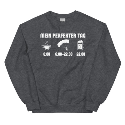 Mein Perfekter Tag 1 - Sweatshirt (Unisex) berge xxx yyy zzz Dark Heather