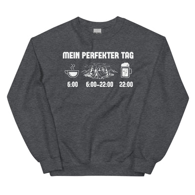 Mein Perfekter Tag 1 - Sweatshirt (Unisex) camping xxx yyy zzz Dark Heather