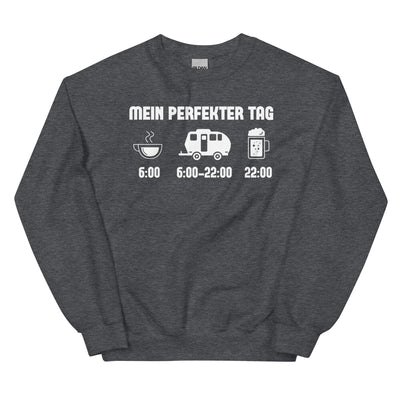 Mein Perfekter Tag 2 - Sweatshirt (Unisex) camping xxx yyy zzz Dark Heather