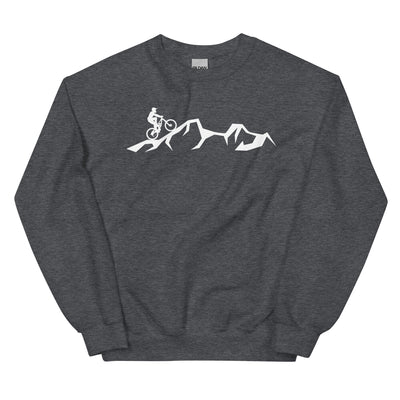 Berge - Mountainbike - (M) - Sweatshirt (Unisex) xxx yyy zzz Dark Heather