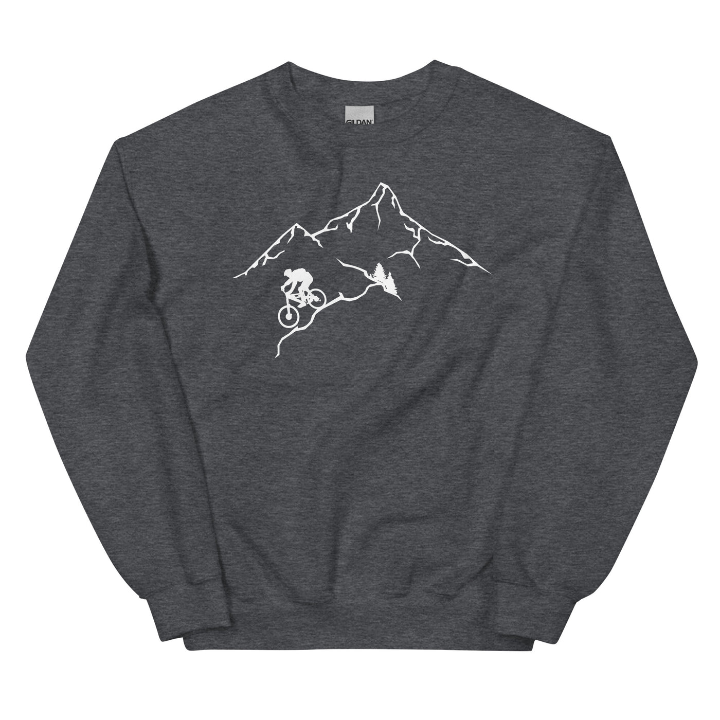 Berge - Mountaingbiking - (M) - Sweatshirt (Unisex) xxx yyy zzz Dark Heather