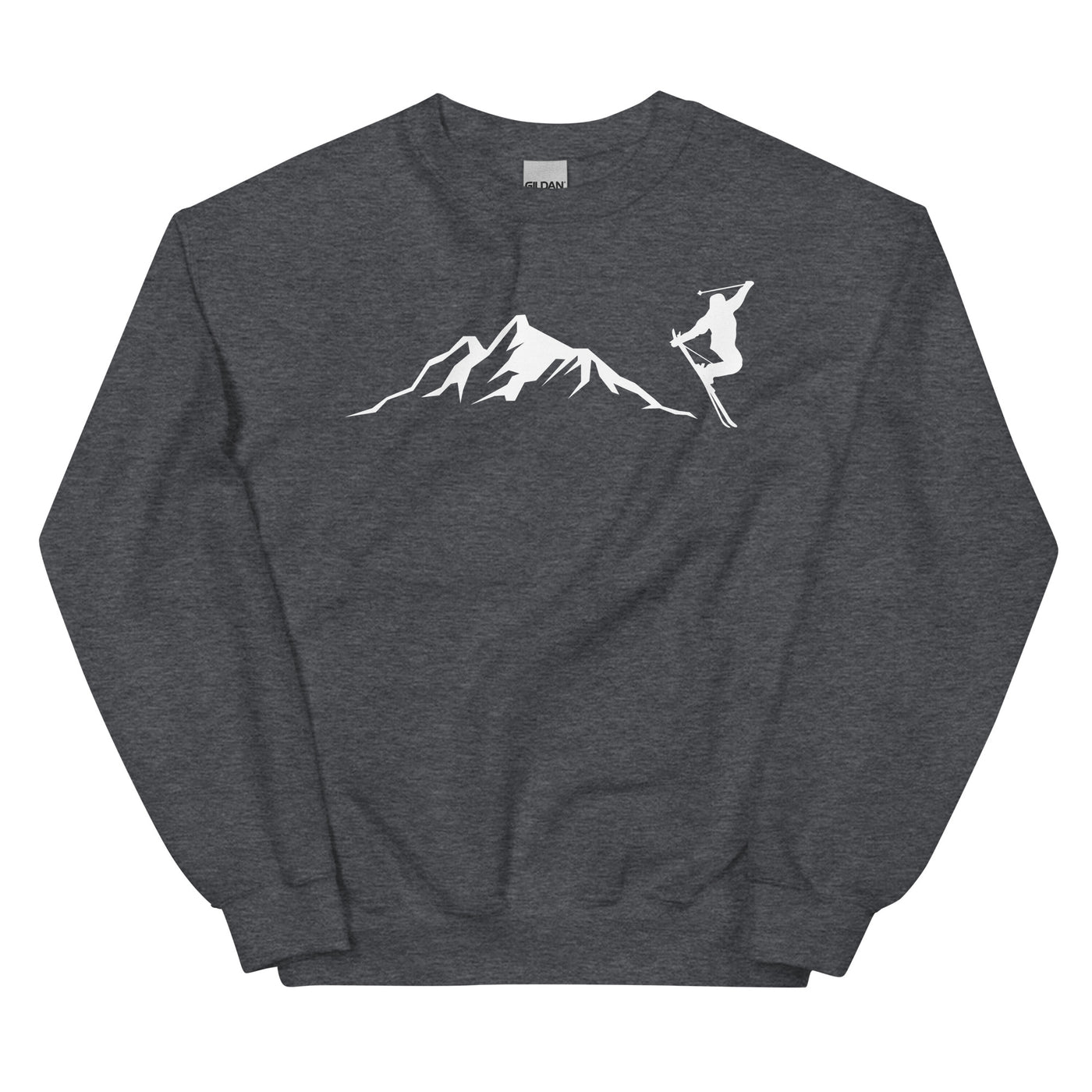 Berge - Skifahren - (14) - Sweatshirt (Unisex) klettern ski xxx yyy zzz Dark Heather