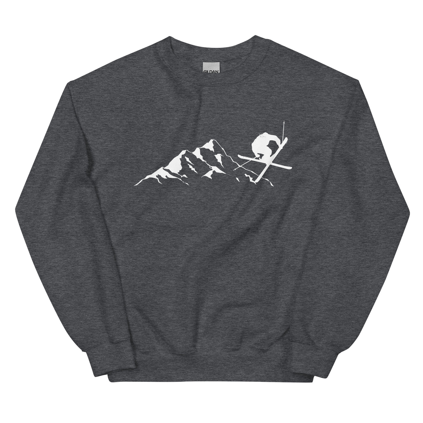 Berge - Skifahren - (15) - Sweatshirt (Unisex) klettern ski xxx yyy zzz Dark Heather