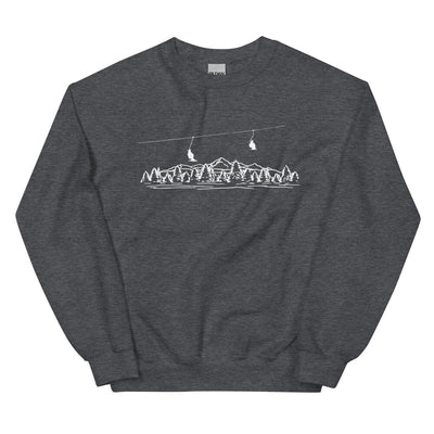 Berge - Skifahren - (21) - Sweatshirt (Unisex) klettern ski xxx yyy zzz Dark Heather