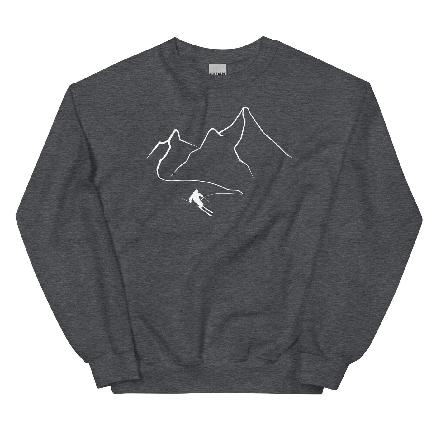 Berge - Skifahren - (32) - Sweatshirt (Unisex) klettern ski xxx yyy zzz Dark Heather