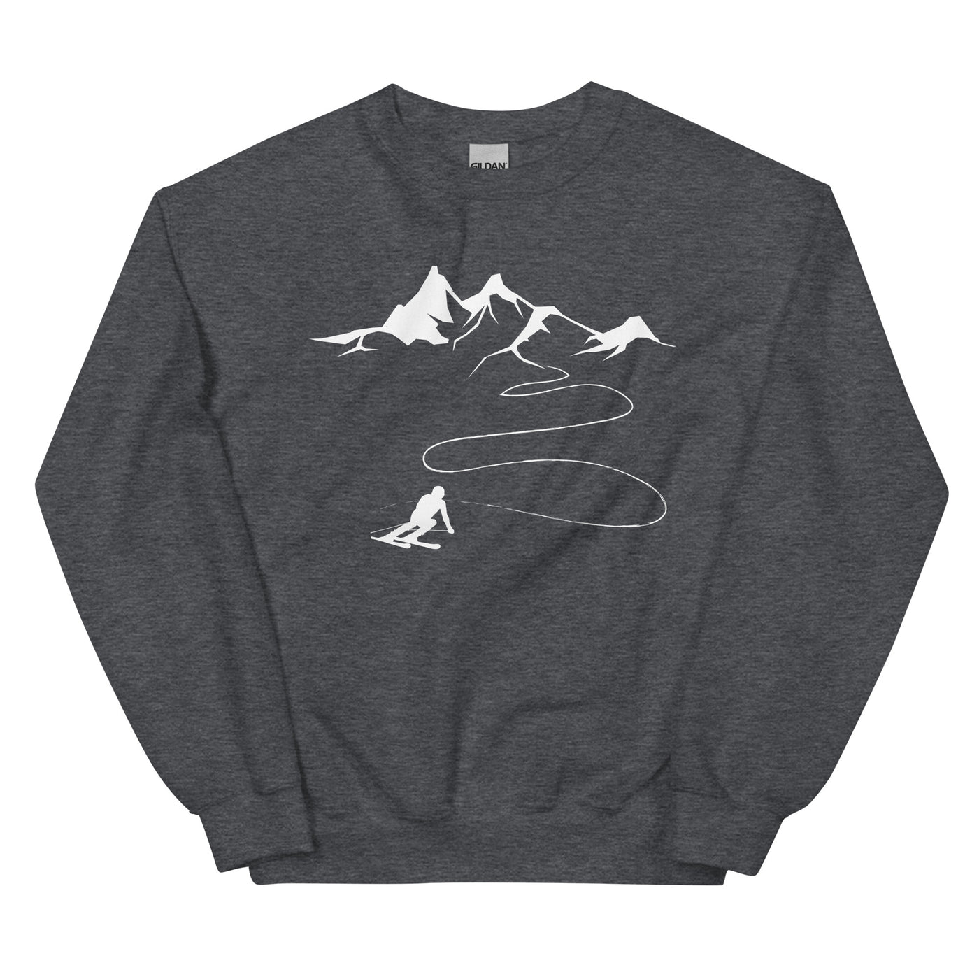 Berge - Skifahren - Sweatshirt (Unisex) klettern ski xxx yyy zzz Dark Heather