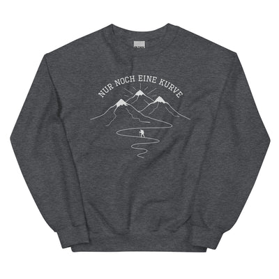 Nur noch eine Kurve - Sweatshirt (Unisex) berge wandern xxx yyy zzz Dark Heather