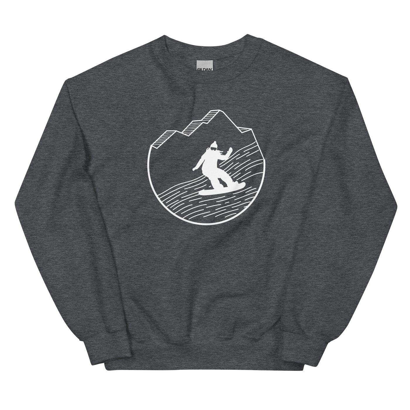 Snowboarding - (15) - Sweatshirt (Unisex) snowboarden xxx yyy zzz Dark Heather