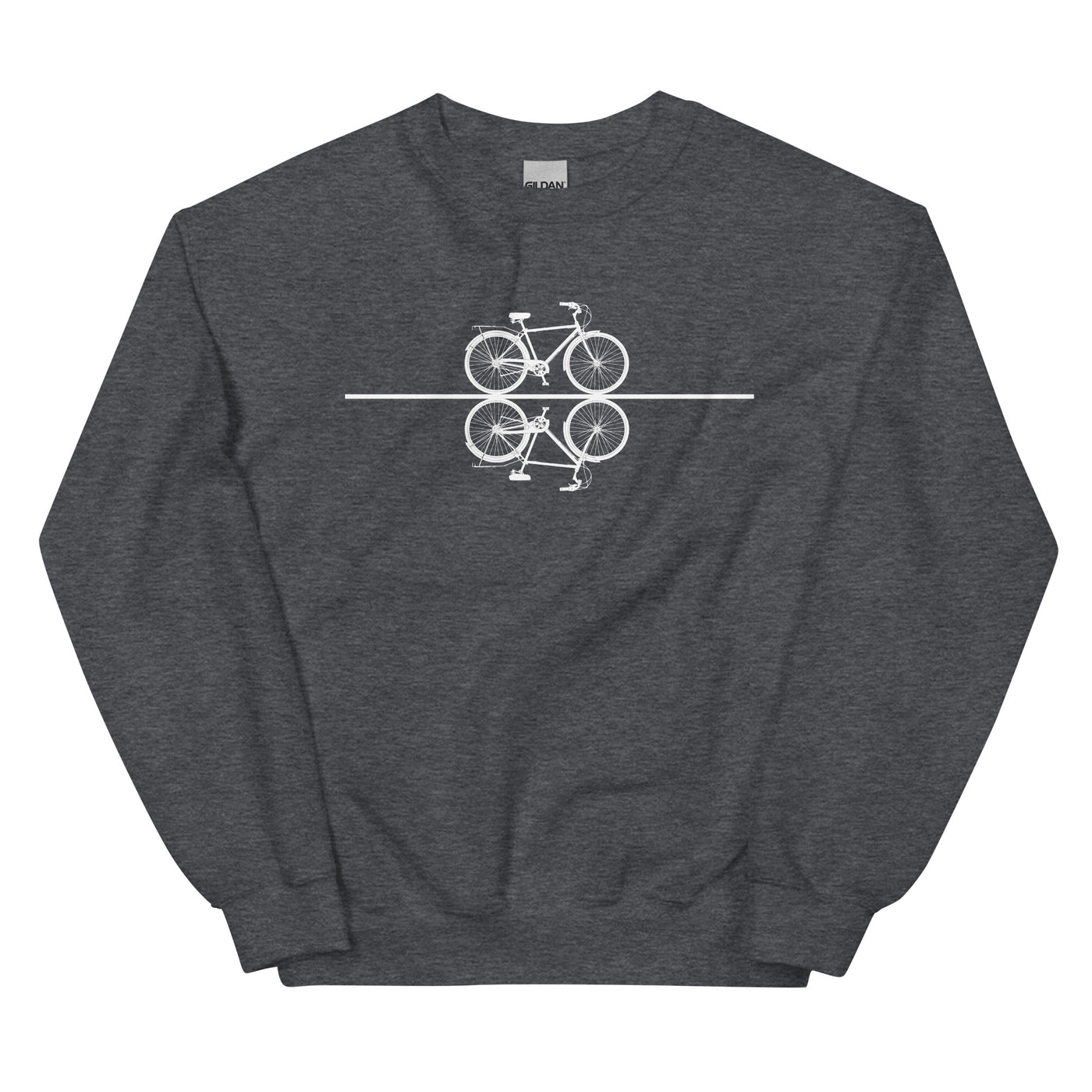 Gerade Linie - Radfahren - Sweatshirt (Unisex) fahrrad xxx yyy zzz Dark Heather