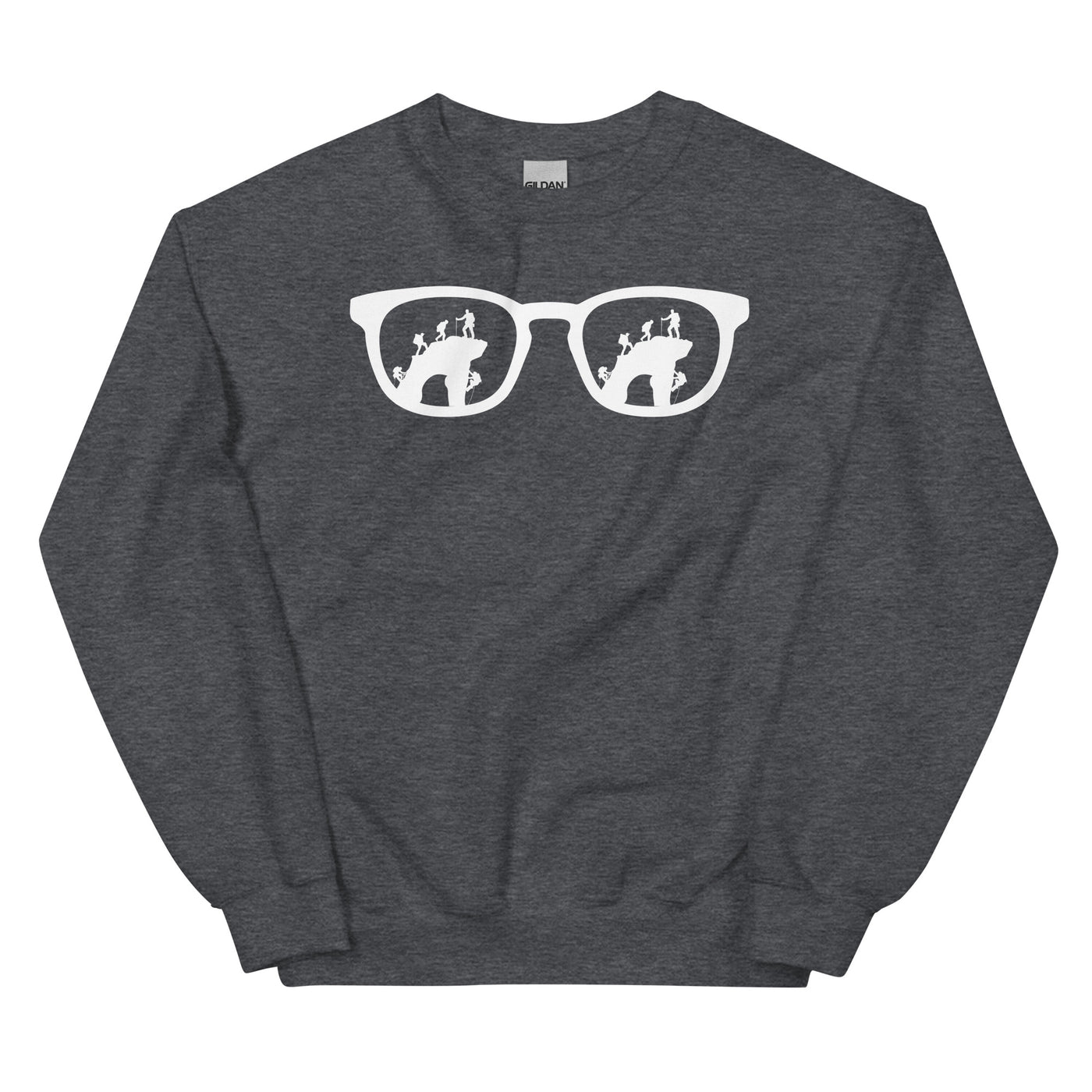 Sonnenbrille und Klettern - Sweatshirt (Unisex) klettern xxx yyy zzz Dark Heather