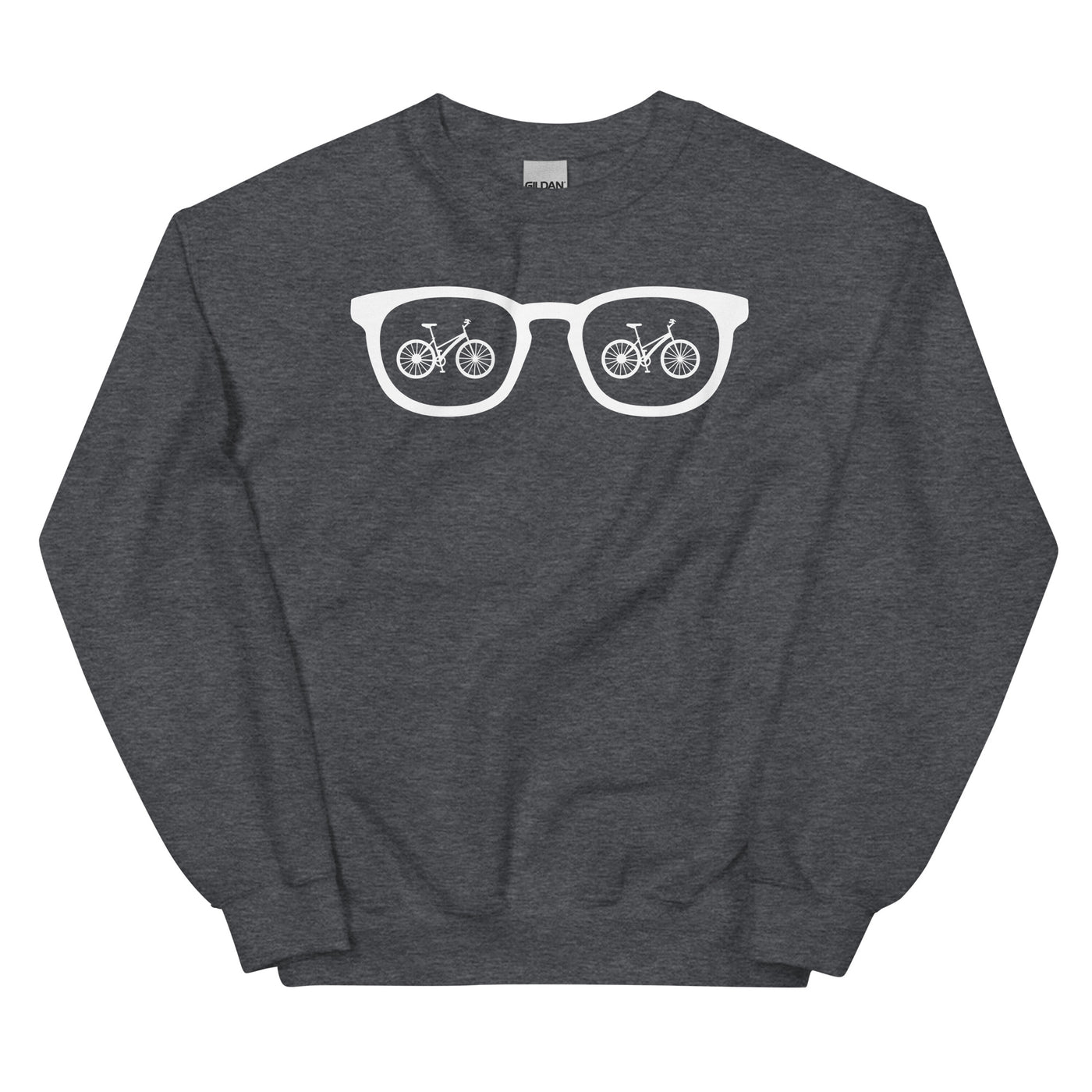 Sonnenbrille und Radfahren - Sweatshirt (Unisex) fahrrad xxx yyy zzz Dark Heather