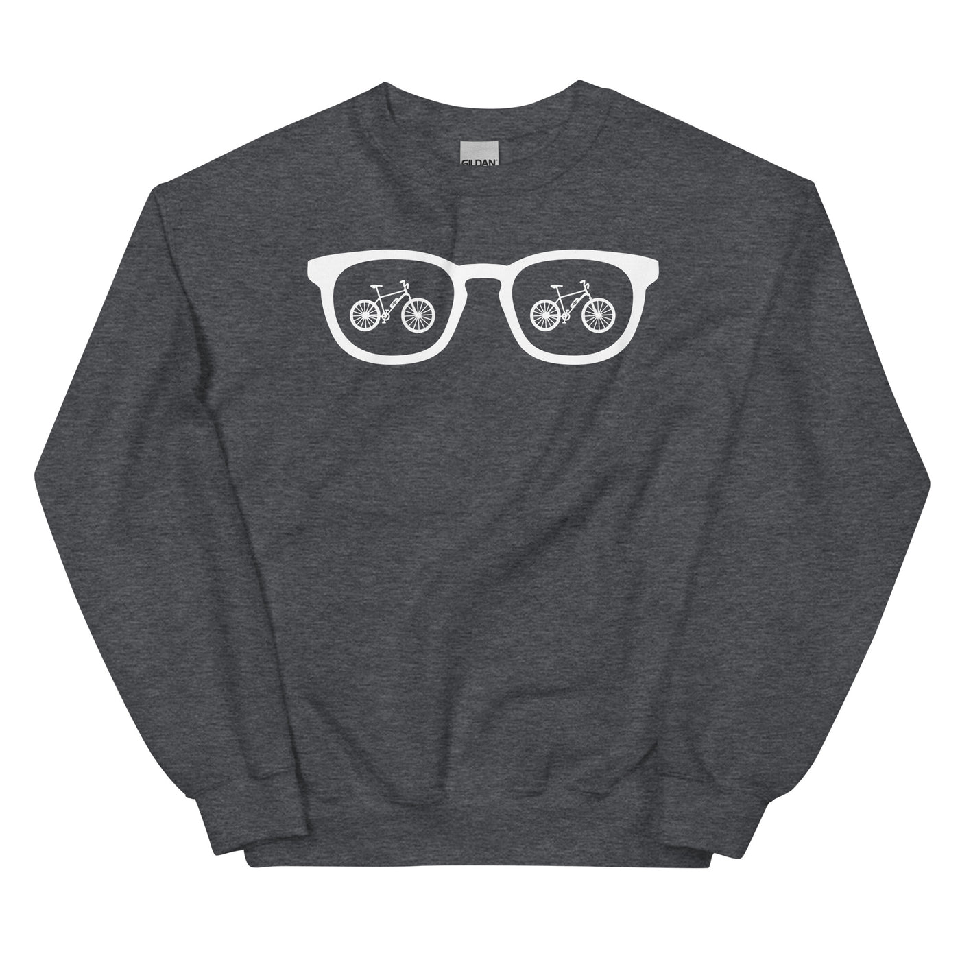 Sonnenbrille und E-Bike - Sweatshirt (Unisex) e-bike xxx yyy zzz Dark Heather