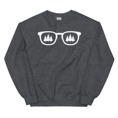 Sonnenbrille und Bäume - Sweatshirt (Unisex) camping xxx yyy zzz Dark Heather