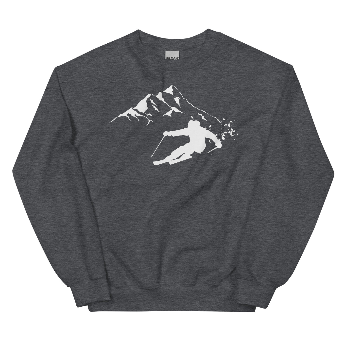 Tiefschnee Skier - Sweatshirt (Unisex) klettern ski xxx yyy zzz Dark Heather