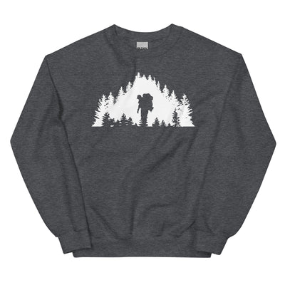 Bäume - Wandern - Sweatshirt (Unisex) wandern xxx yyy zzz Dark Heather