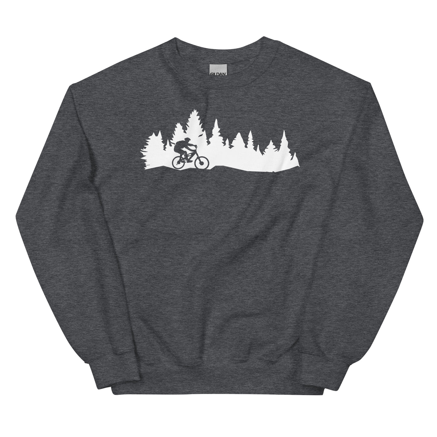 Bäume - Mountainbiking - (M) - Sweatshirt (Unisex) xxx yyy zzz Dark Heather