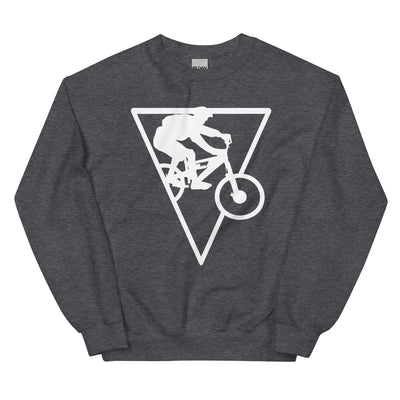 Dreieck - Radfahren - Sweatshirt (Unisex) fahrrad xxx yyy zzz Dark Heather