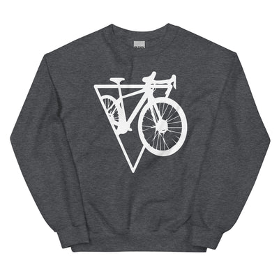 Dreieck - Radfahren - Sweatshirt (Unisex) fahrrad xxx yyy zzz Dark Heather