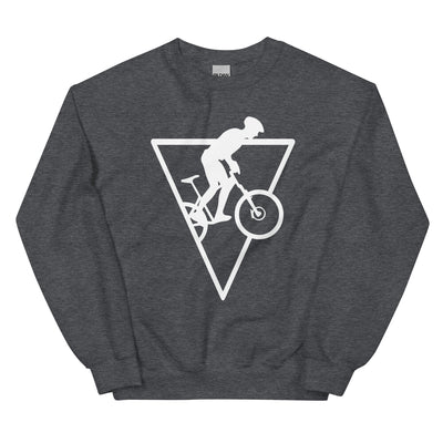 Dreieck - Radfahren - Sweatshirt (Unisex) fahrrad xxx yyy zzz Dark Heather