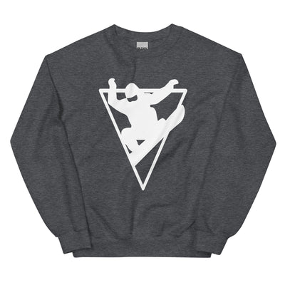 Dreieck - Snowboarding - Sweatshirt (Unisex) snowboarden xxx yyy zzz Dark Heather