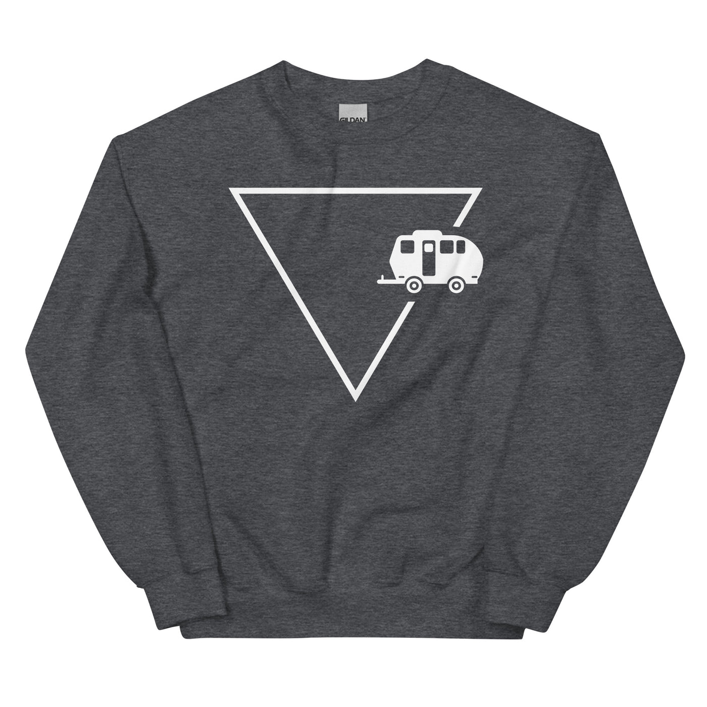 Dreieck 1 und Camping - Sweatshirt (Unisex) camping xxx yyy zzz Dark Heather