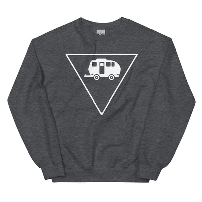 Dreieck und Camping - Sweatshirt (Unisex) camping xxx yyy zzz Dark Heather