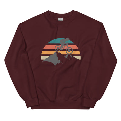 Mountainbike Vintage - Sweatshirt (Unisex) mountainbike Maroon