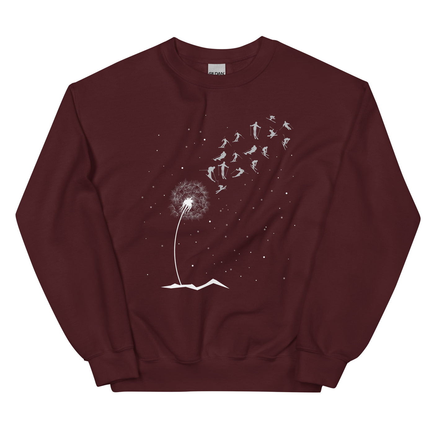 Ski Pusteblume - Sweatshirt (Unisex) ski Maroon