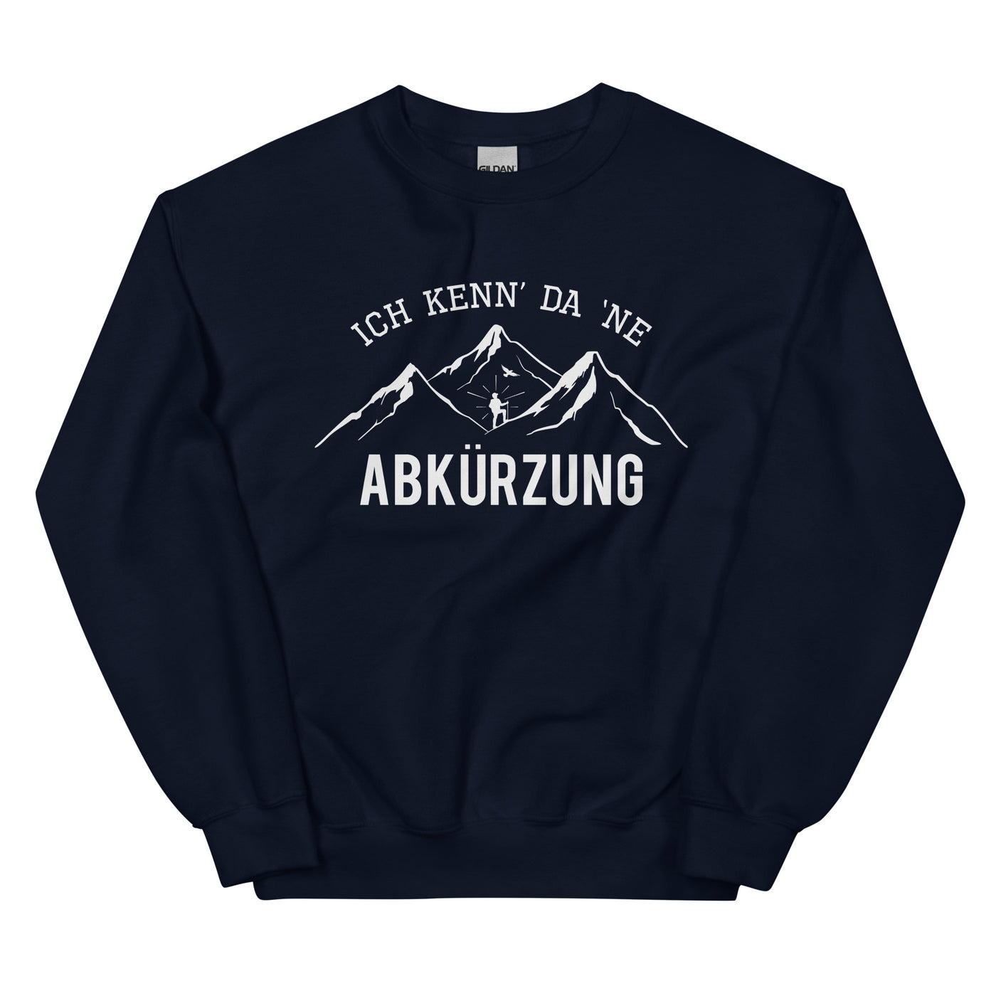 Ich Kenne Da Ne Abkürzung - Sweatshirt (Unisex) berge wandern Navy