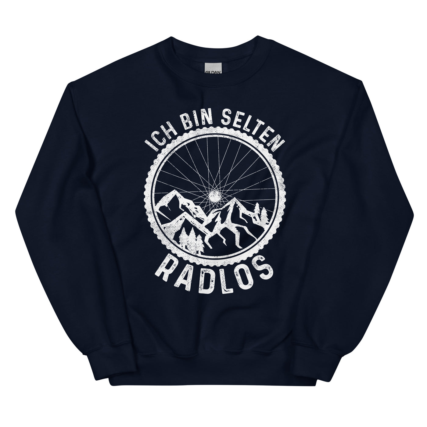 Ich Bin Selten Radlos - Sweatshirt (Unisex) fahrrad mountainbike Navy