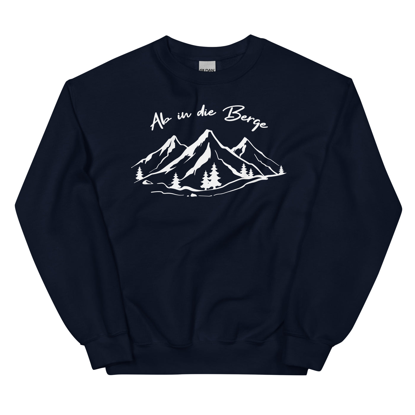 Ab In Die Berge - Sweatshirt (Unisex) berge wandern Navy