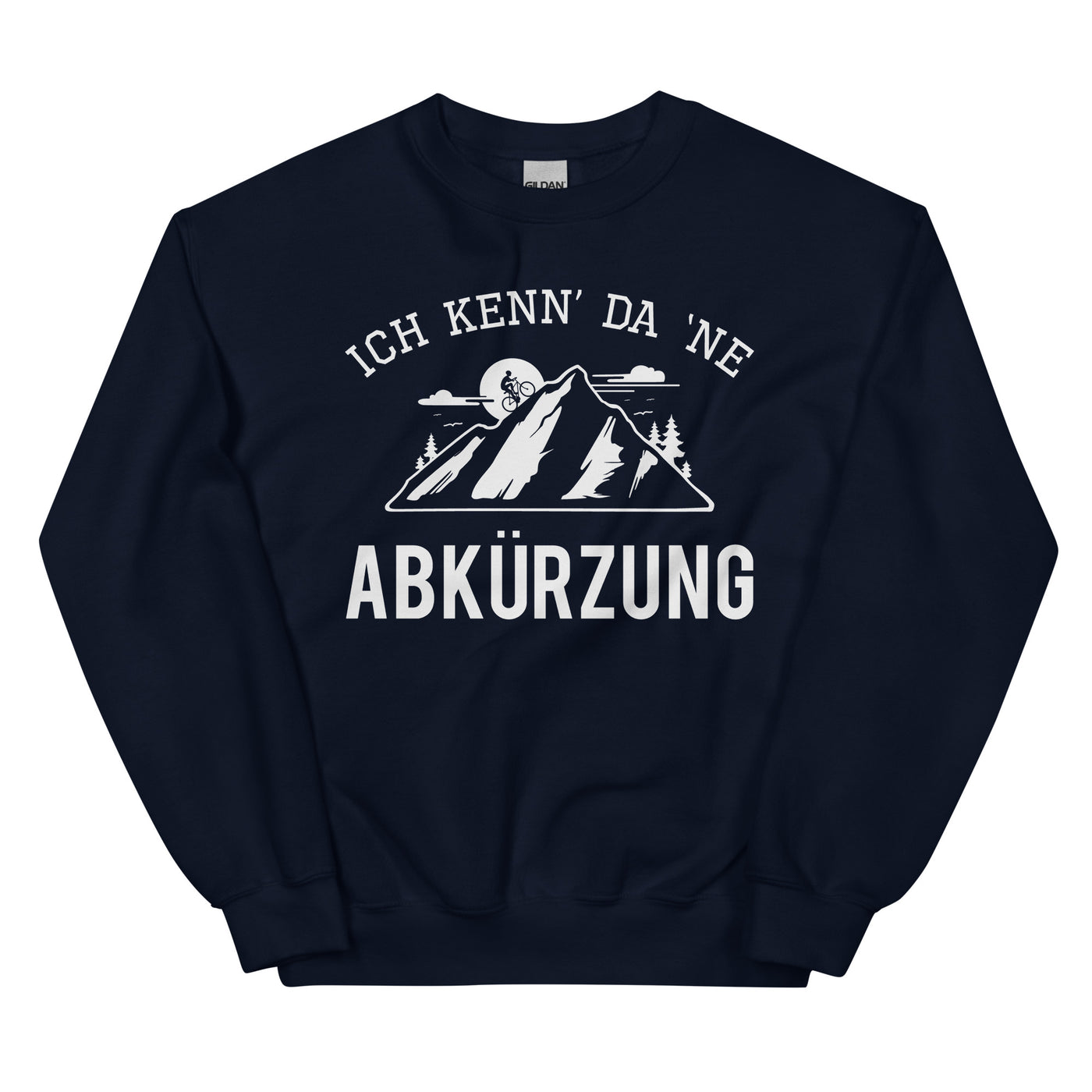 Ich Kenn Da Ne Abkürzung - Sweatshirt (Unisex) mountainbike Navy