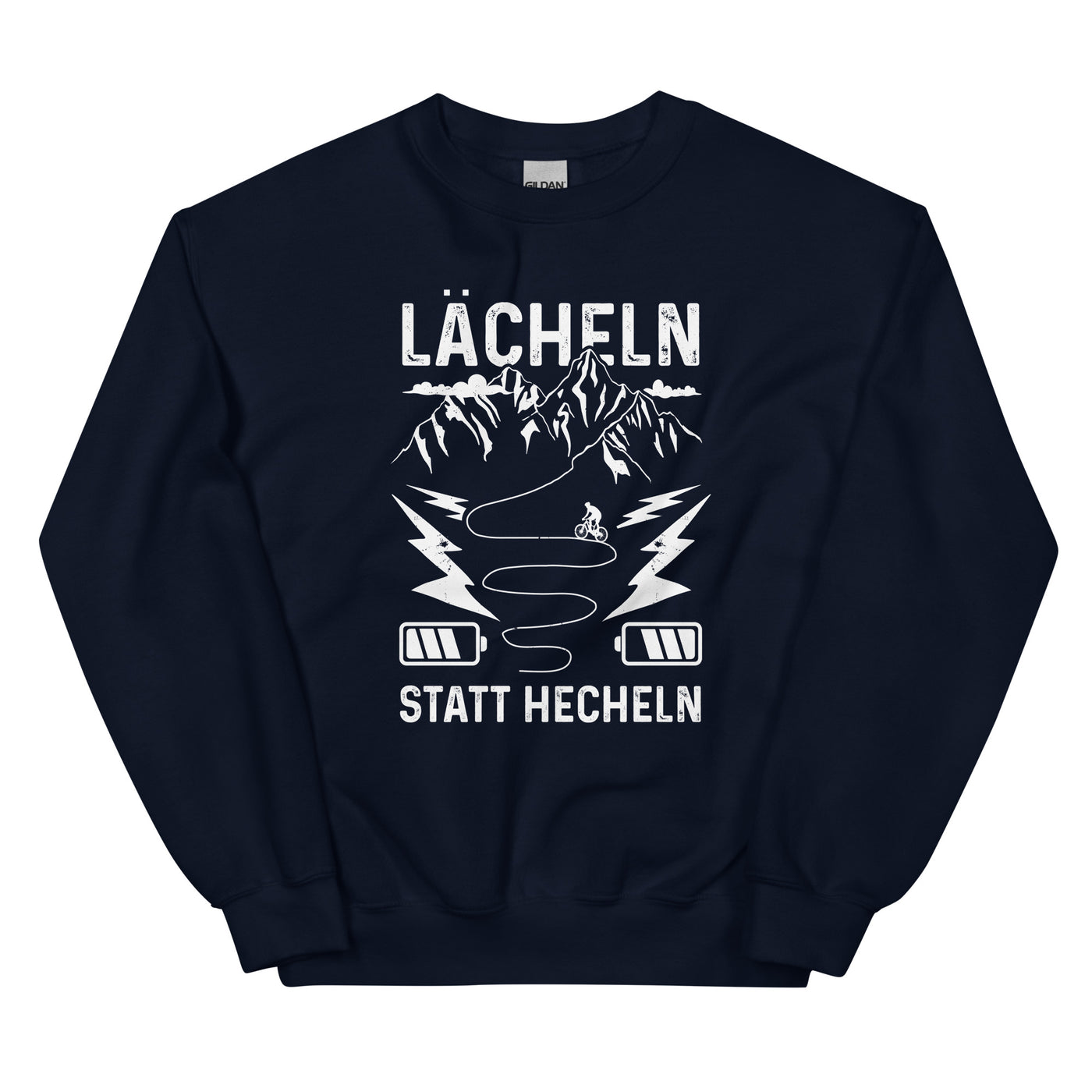 Lächeln Statt Hecheln - Sweatshirt (Unisex) e-bike Navy