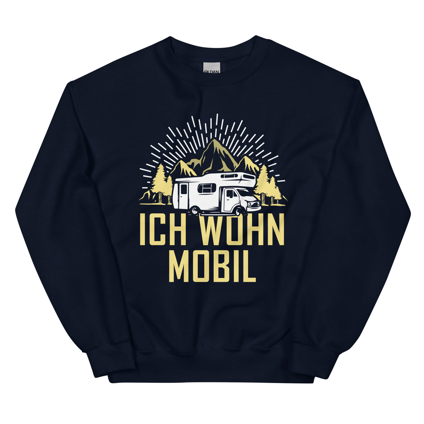 Ich wohn mobil - Sweatshirt (Unisex) camping xxx yyy zzz Navy