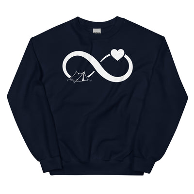 Infinity Heart and Camping 1 - Sweatshirt (Unisex) camping xxx yyy zzz Navy