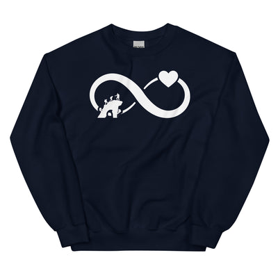 Infinity Heart and Climbing - Sweatshirt (Unisex) klettern xxx yyy zzz Navy