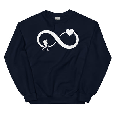 Infinity Heart and Hiking 1 - Sweatshirt (Unisex) wandern xxx yyy zzz Navy