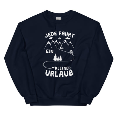 Jede Fahrt ein kleiner Urlaub - Sweatshirt (Unisex) fahrrad xxx yyy zzz Navy