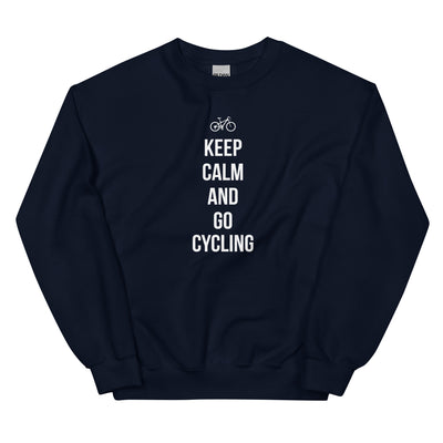 Keep calm and go cycling - Sweatshirt (Unisex) fahrrad xxx yyy zzz Navy