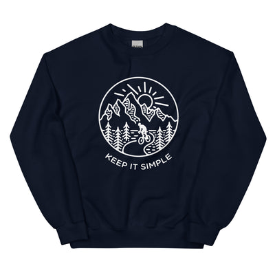 Keep it Simple - Sweatshirt (Unisex) fahrrad xxx yyy zzz Navy