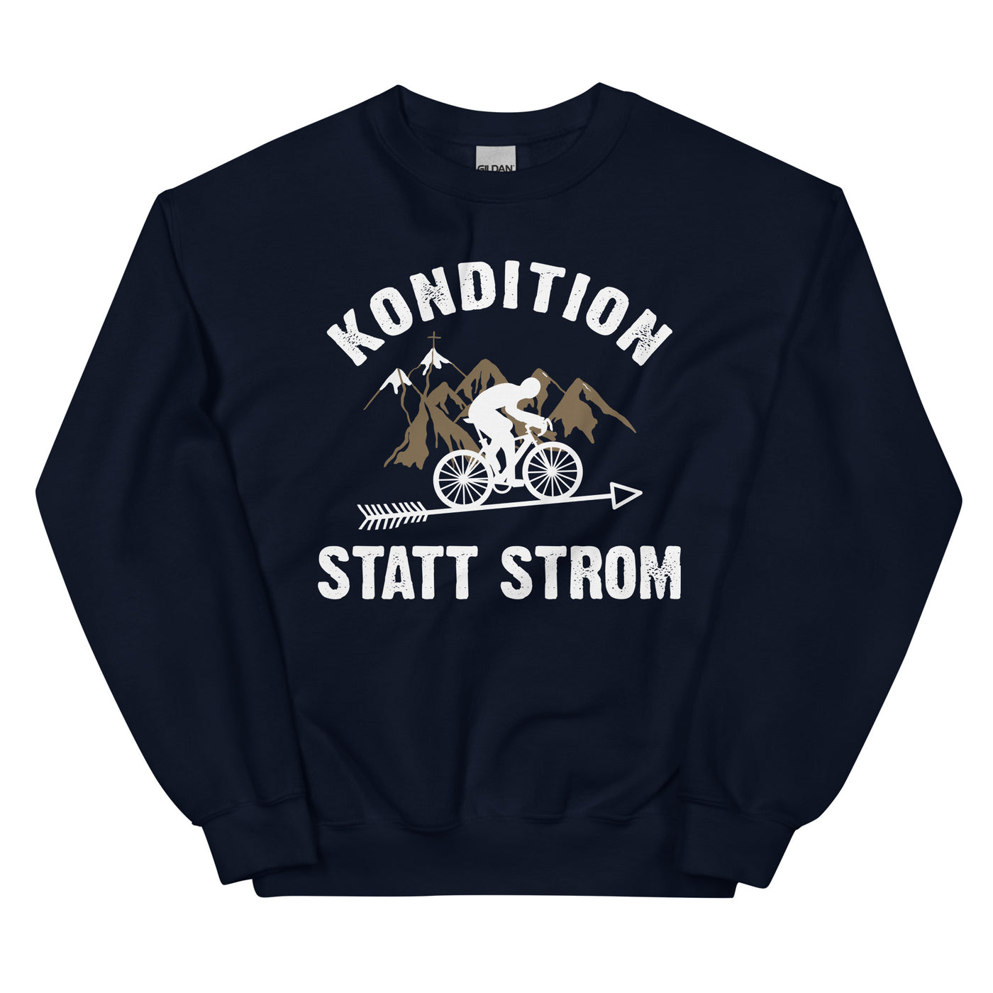 Kondition statt Strom - Sweatshirt (Unisex) fahrrad xxx yyy zzz Navy