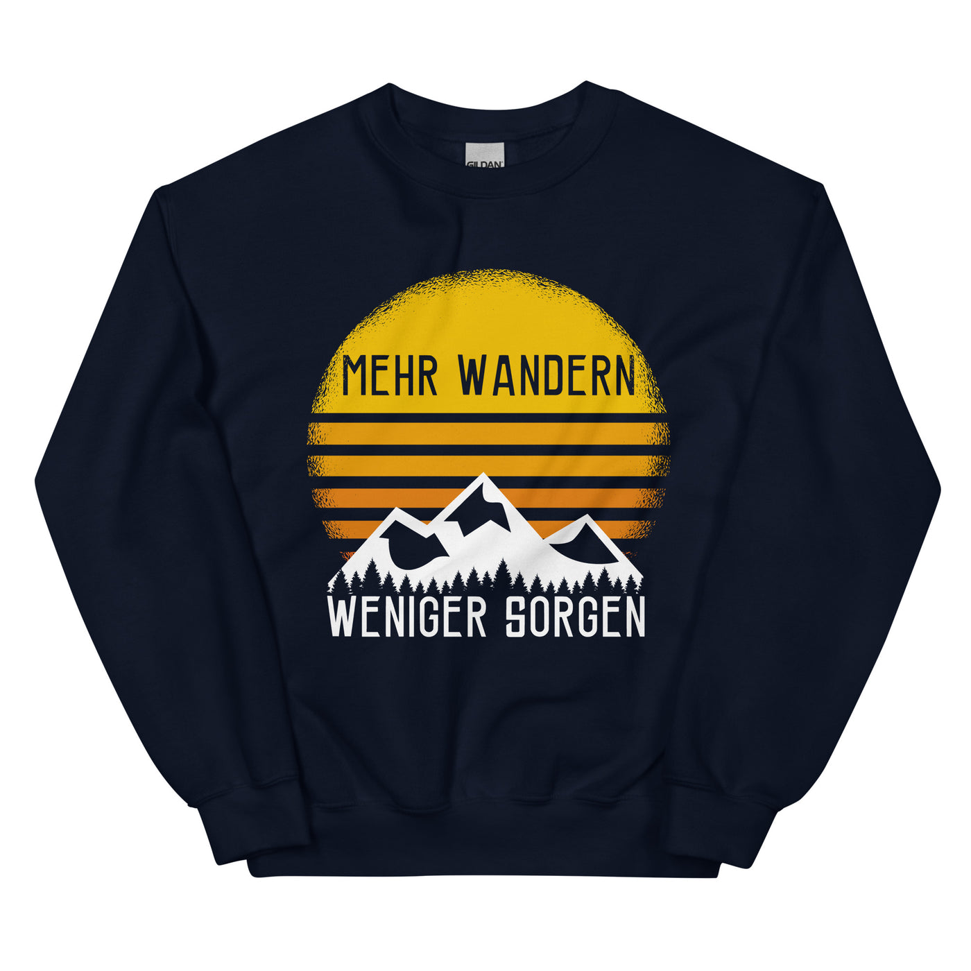 Mehr Wandern weniger Sorgen - Sweatshirt (Unisex) wandern xxx yyy zzz Navy