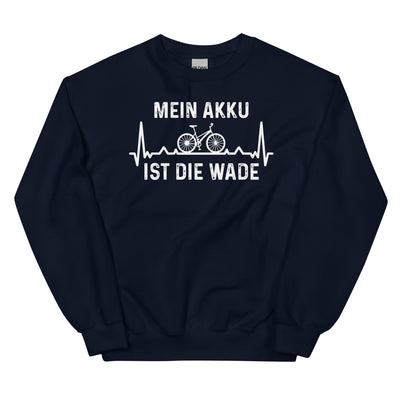 Mein Akku Ist Die Wade 1 - Sweatshirt (Unisex) fahrrad xxx yyy zzz Navy