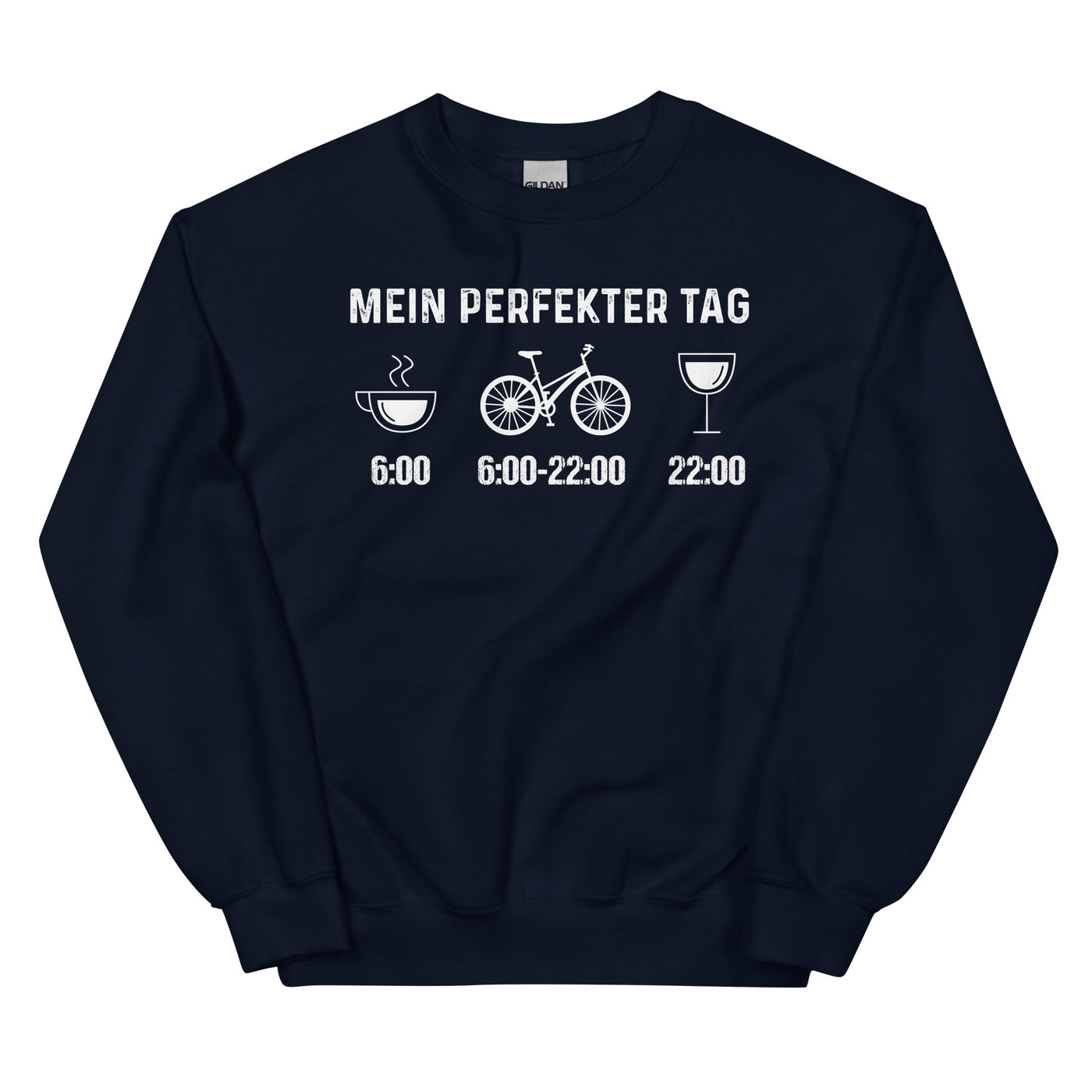 Mein Perfekter Tag - Sweatshirt (Unisex) fahrrad xxx yyy zzz Navy