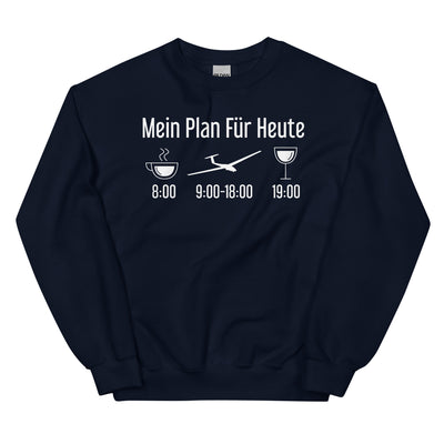 Mein Plan Für Heute - Sweatshirt (Unisex) berge xxx yyy zzz Navy