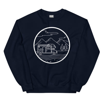 Berge - Camping Van - (13) - Sweatshirt (Unisex) camping xxx yyy zzz Navy