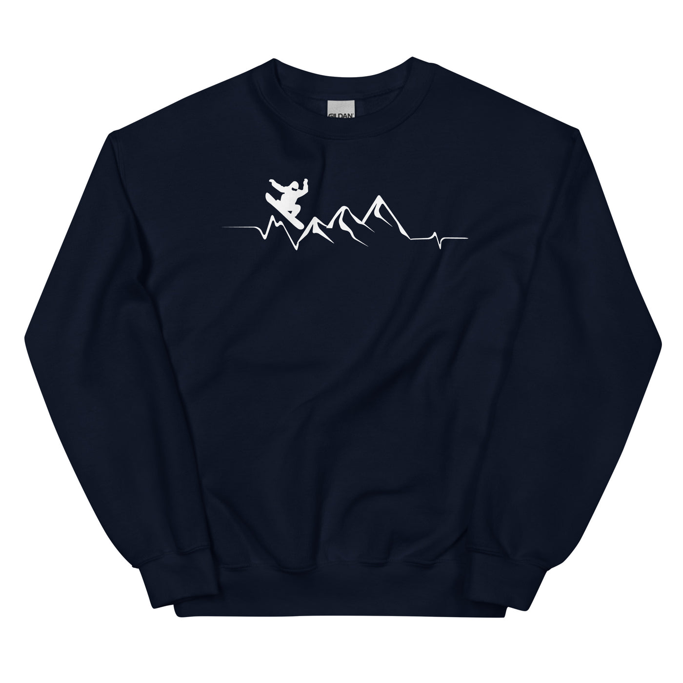 Berge - Herzschlag - Snowboarding - Sweatshirt (Unisex) snowboarden xxx yyy zzz Navy