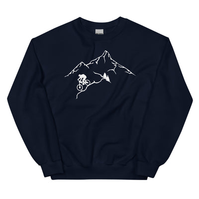 Berge - Mountaingbiking - (M) - Sweatshirt (Unisex) xxx yyy zzz Navy